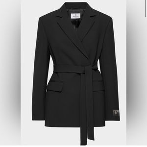 Aritzia Black Belted Blazer